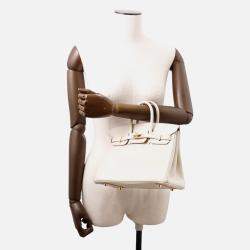 Pre Owned Hermes Birkin Beton Togo Leather Size 25