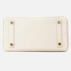 Pre Owned Hermes Birkin Beton Togo Leather Size 25