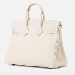 Pre Owned Hermes Birkin Beton Togo Leather Size 25