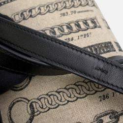 Pre Owned Hermes Constance 3 Deschenes Black Toile De Camp Swift Leather Size 24