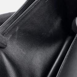 Pre Owned Hermes Constance 3 Deschenes Black Toile De Camp Swift Leather Size 24