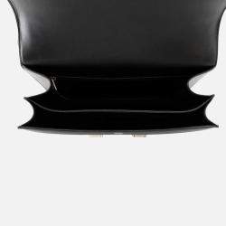 Pre Owned Hermes Constance 3 Deschenes Black Toile De Camp Swift Leather Size 24