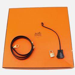 Pre Owned Hermes Kelly Black Box Calf Leather Size 32