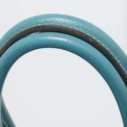 Pre Owned Hermes Bleu Jean Togo Leather Palladium Finish Birkin 35 Bag