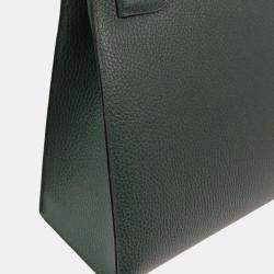 Pre Owned Hermes Kelly 32 Sellier Vert Ardennes Handbag