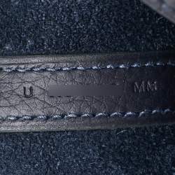 Pre Owned Hermes Bleu Nuit Taurillon Clemence Leather Picotin Lock 18 Bag