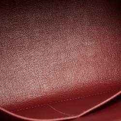 Pre Owned Hermes Rouge Grenat Epsom Leather Gold Finish Kelly Sellier 28 Bag