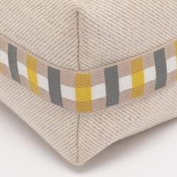 Pre Owned Hermes Beige Canvas Large Bride-a-Brac Case Pouch