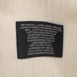 Pre Owned Hermes Beige Canvas Large Bride-a-Brac Case Pouch