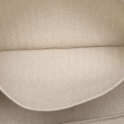 Pre Owned Hermes Beige Canvas Large Bride-a-Brac Case Pouch