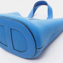 مملوكة مسبقًا حقيبة هيرمس إن ذا لوب 18 جلد توريلون كليمونس أزرق هيدرا