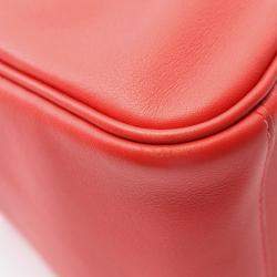 Pre Owned Hermes Lindy 26 Rouge Tomate Swift Leather Shoulder Bag