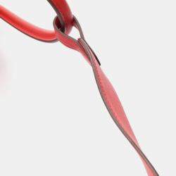 Pre Owned Hermes Lindy 26 Rouge Tomate Swift Leather Shoulder Bag