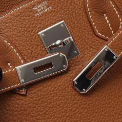 مملوكة مسبقًا حقيبة يد توتس هيرمس بيركين 30 جلد توغو ذهبي