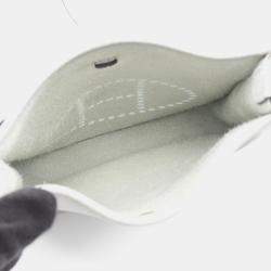 Pre Owned Hermes Evelyne 16 Blue Pale Taurillon Clemence Leather Crossbody Bag