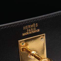 ممل�وكة مسبقًا حقيبة يد هيرمس كيلي 32 جلد بوكس عجل أسود