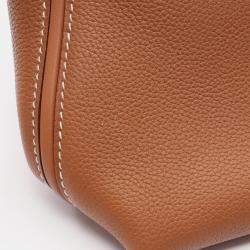 مملوكة مسبقًا Hermes 24/24 Brown Togo and Swift Leather Shoulder Bag