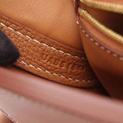 مملوكة مسبقًا Hermes 24/24 Brown Togo and Swift Leather Shoulder Bag