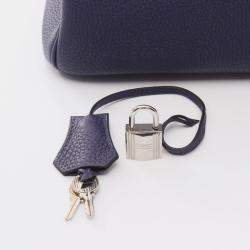 مملوكة مسبقًا حقيبة هيرمس بيركين 30 جلد توغو أزرق إنكري