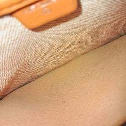 Pre Owned Hermes Orange Leather Petit H Pocket