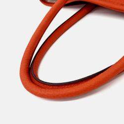 Pre Owned Hermes Red Leather Garden Party