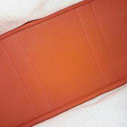 Pre Owned Hermes Red Leather Garden Party