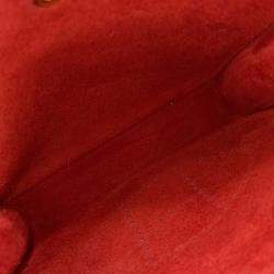 Pre Owned Hermes Red Leather Evelyn 16