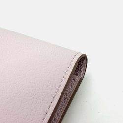 Pre Owned Hermes Pink Leather R.M.S. Card Wallet