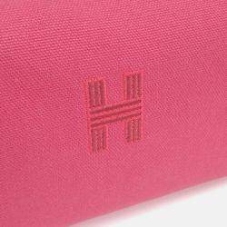 Pre Owned Hermes Pink Canvas Breathe-A-Brack Case GM