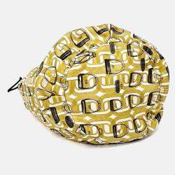 Pre Owned Hermes Yellow Silk Pouch