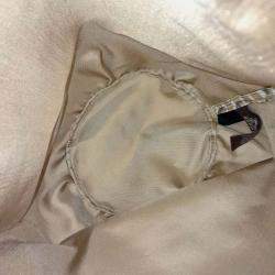 Pre Owned Hermes Yellow Silk Pouch