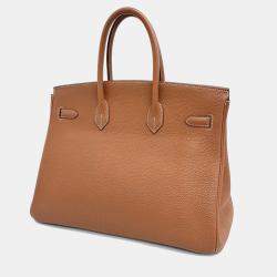 Pre Owned Hermes Brown Leather Birkin 35 G