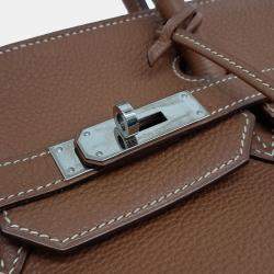 Pre Owned Hermes Brown Leather Birkin 35 G
