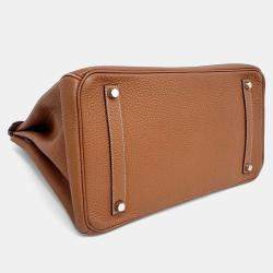 Pre Owned Hermes Brown Leather Birkin 35 G