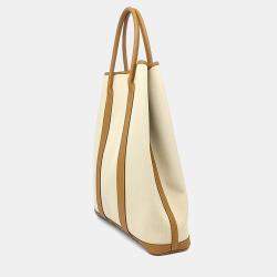 Pre Owned Hermes Beige Brown Fabric Garden Pile