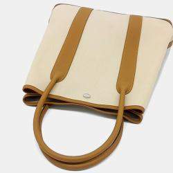 Pre Owned Hermes Beige Brown Fabric Garden Pile