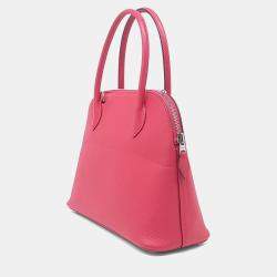 Pre Owned Hermes Pink Leather Bolide 27
