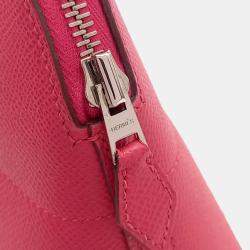 Pre Owned Hermes Pink Leather Bolide 27