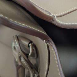 Pre Owned Hermes Toolbox 26 Swift Leather Etoupe Bag