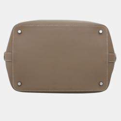 Pre Owned Hermes Toolbox 26 Swift Leather Etoupe Bag