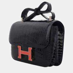 Pre Owned Hermes Shiny Alligator Constance 24 Bag