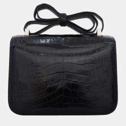 Pre Owned Hermes Shiny Alligator Constance 24 Bag