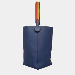 Pre Owned Hermes Licol 19 Evercolour Bleu Brighton Shoulder Bag