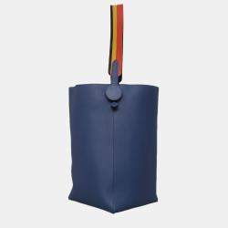 Pre Owned Hermes Licol 19 Evercolour Bleu Brighton Shoulder Bag