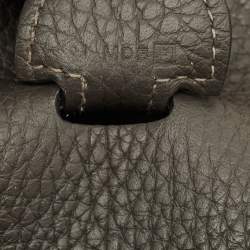 Pre Owned Hermès Graphite Taurillon Clemence Leather Evelyne III GM Bag