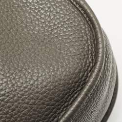 Pre Owned Hermès Graphite Taurillon Clemence Leather Evelyne III GM Bag