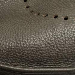 Pre Owned Hermès Graphite Taurillon Clemence Leather Evelyne III GM Bag