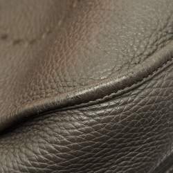 Pre Owned Hermès Graphite Taurillon Clemence Leather Evelyne III GM Bag