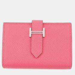 Pre Owned Hermes Bean Mini Rose Azalee Epsom