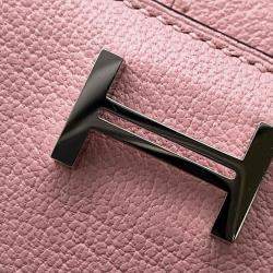 Pre Owned Hermes Bearn Combine Rose Sakura Chevre Myzore Goatskin